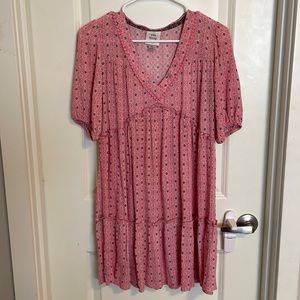 Pink pattern dress